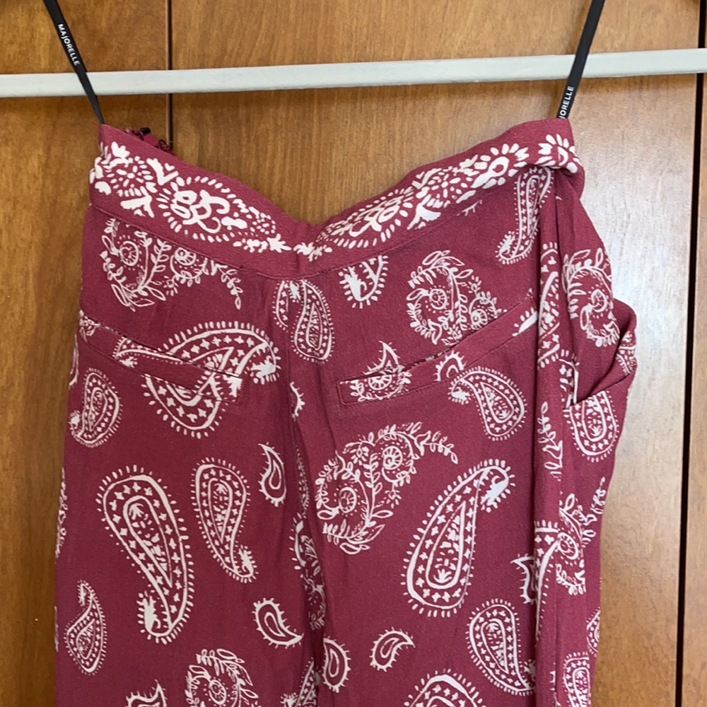 MAJORELLE Pink Paisley Wide-Leg Flare Pants - Picture 8 of 9